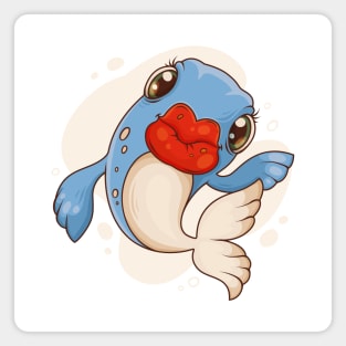 Big Lips Funny Fish Magnet